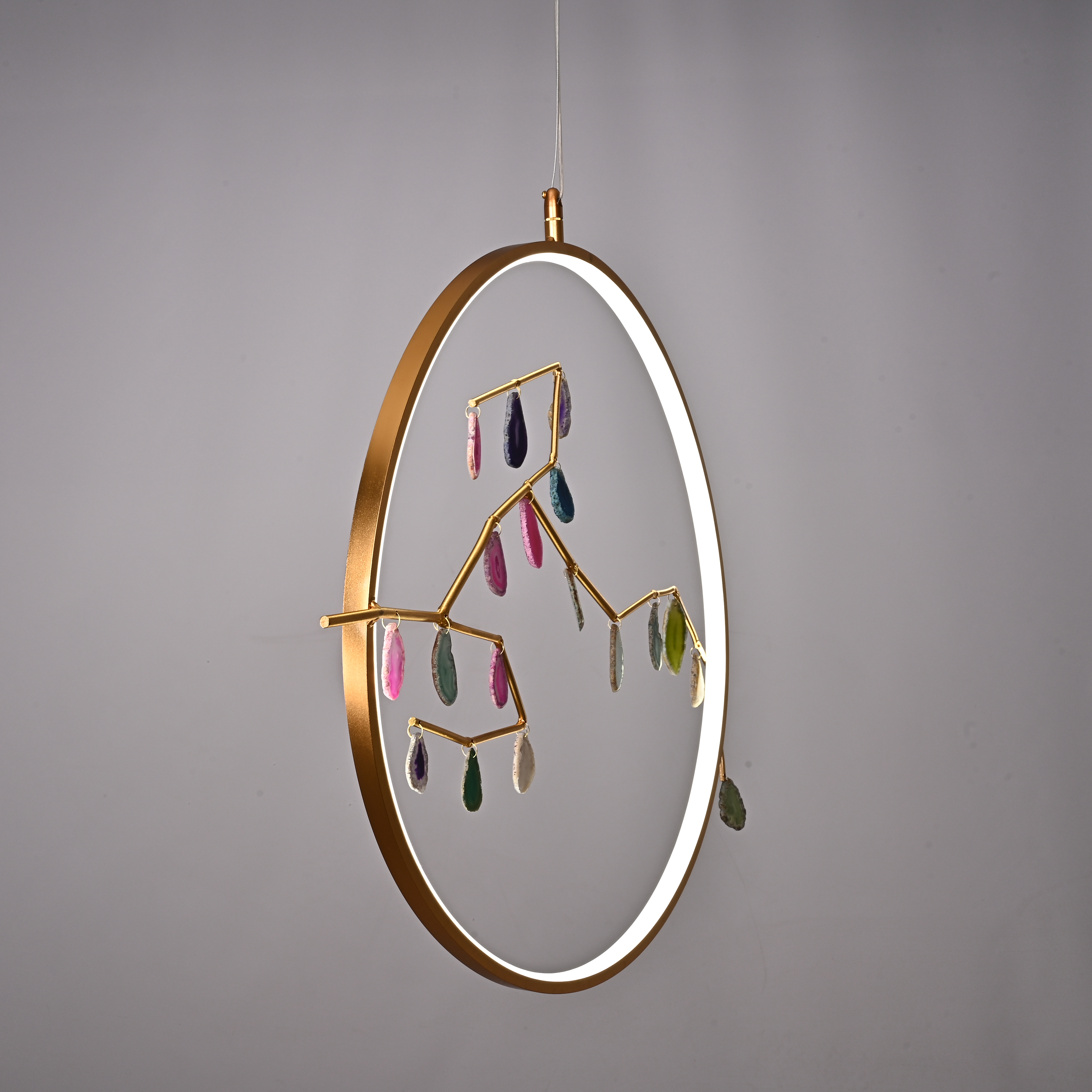 Подвесной светильник AGATE 10 multicolour D60 by ImperiumLoft