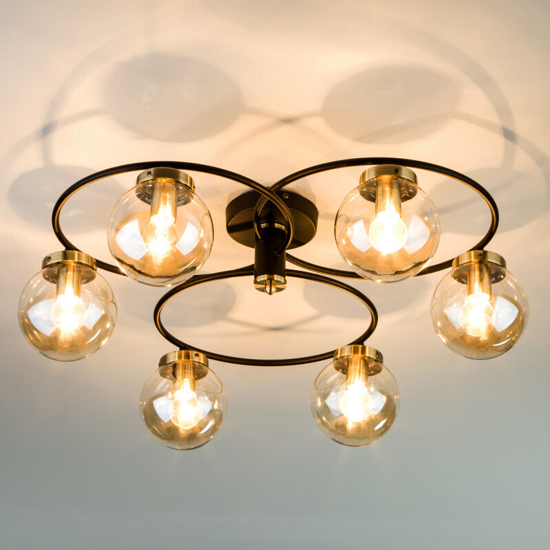 Люстра на штанге Eurosvet 70104/6 черный