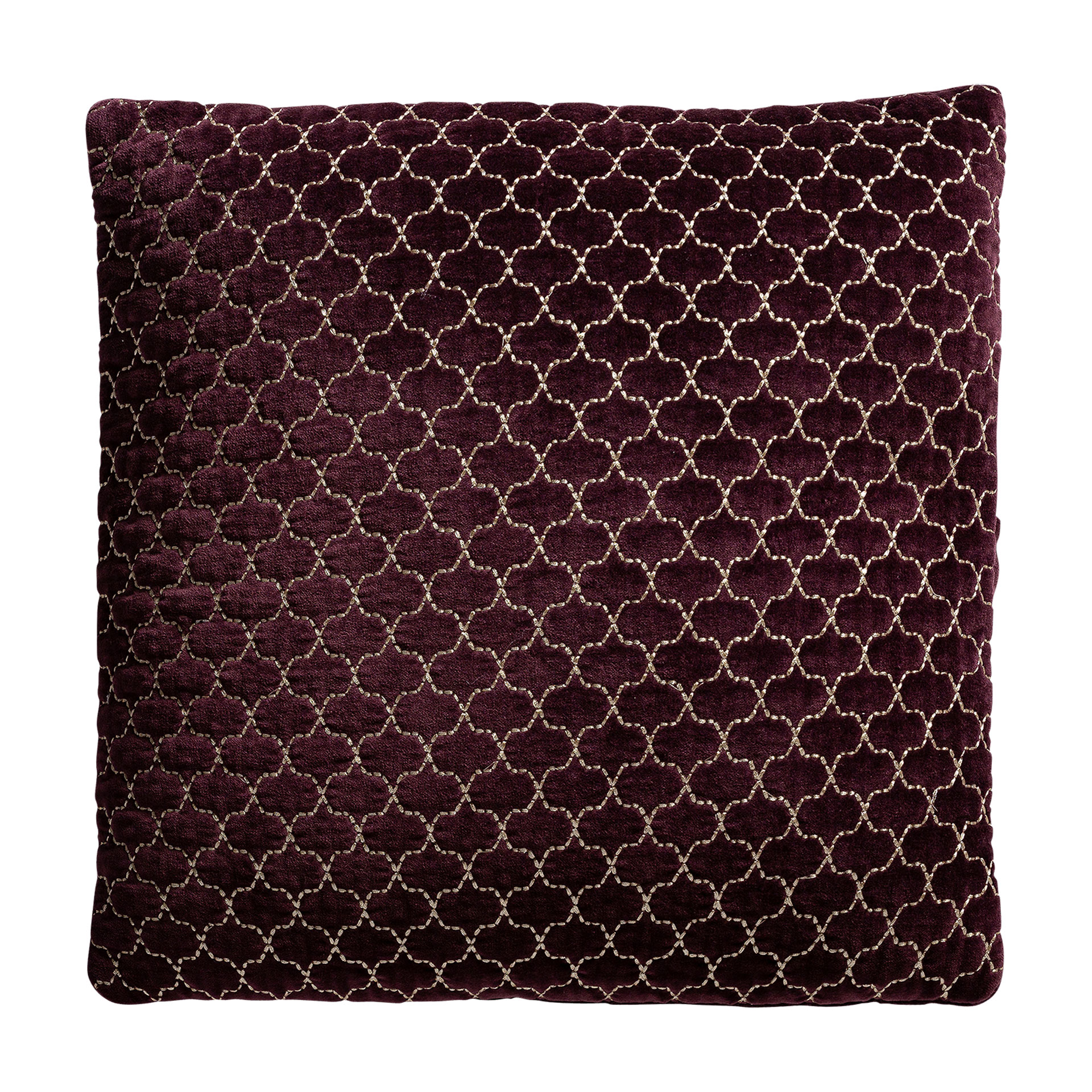 Подушка Lis вышитый коричневый цвет Vical