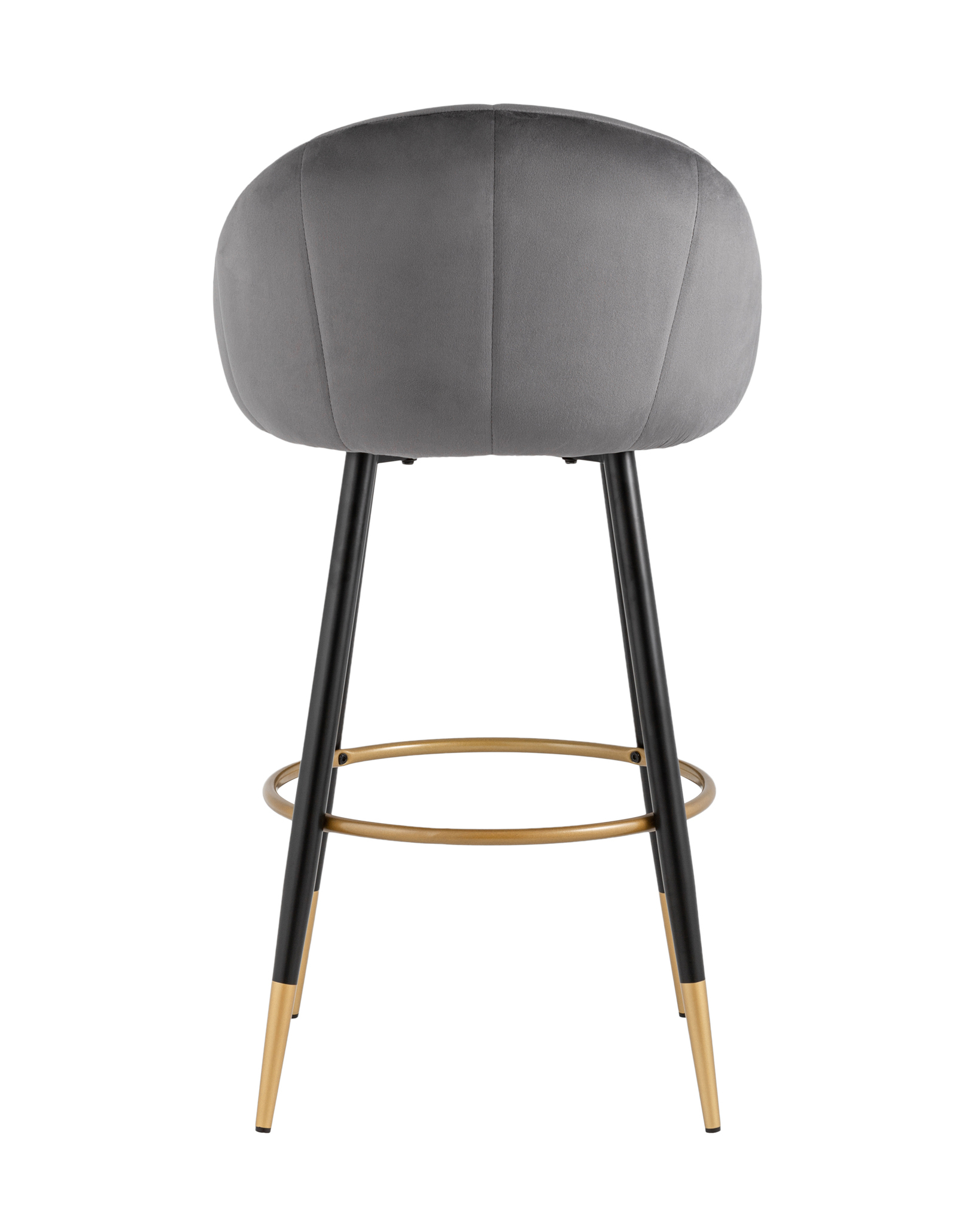 Стул барный Наоми велюр серый Stool Group