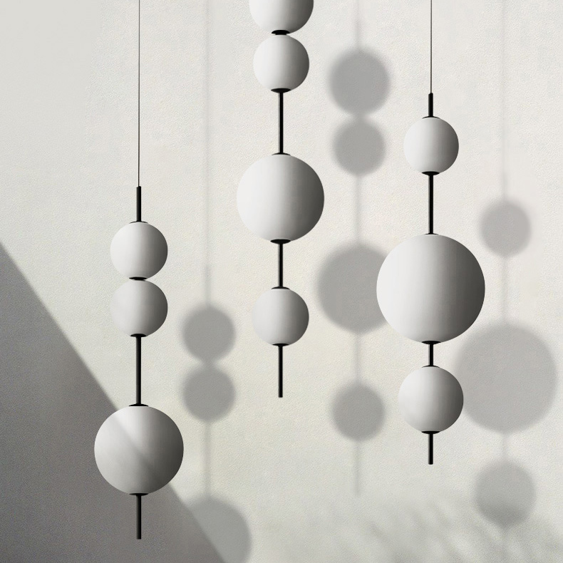 Подвесной светильник White beads Pendant D50 by ImperiumLoft