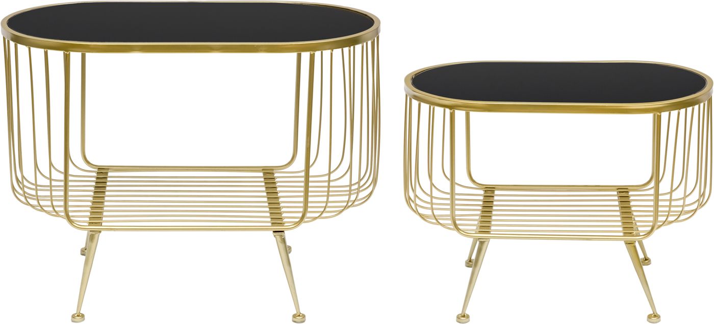 Столики интерьерные, набор Glasar 54-175/174