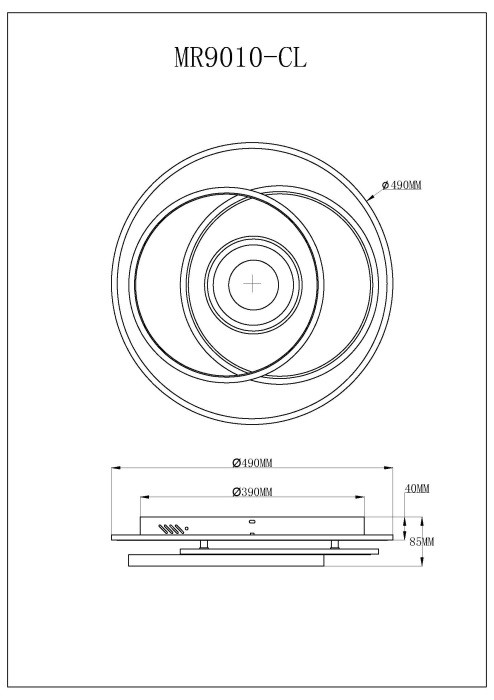 Накладной светильник MyFar MR9010-CL