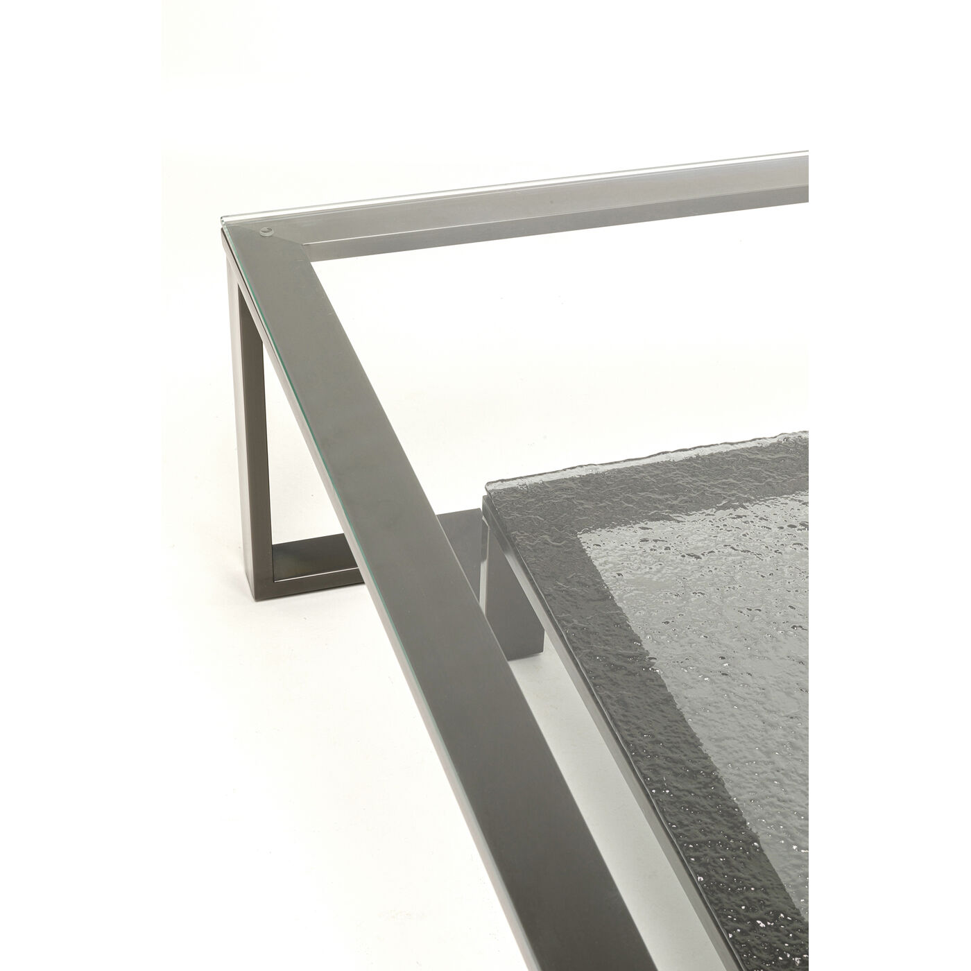 Стол кофейный Gold Rush Graphite 120x120cm KARE 70105