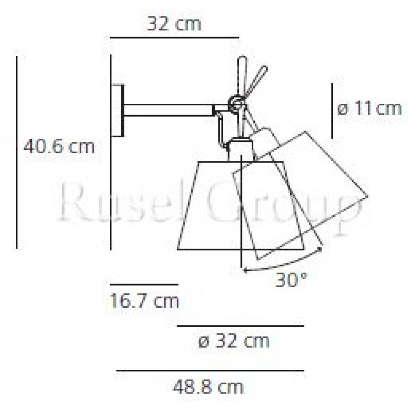 Настенный светильник Artemide TOLOMEO PARETE DIFFUSORE 32 Настенный светильник Artemide TOLOMEO PARETE DIFFUSORE 32
