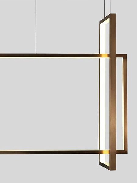 Подвесной светильник Frame 30x90 см бронзовый Aromas del Campo