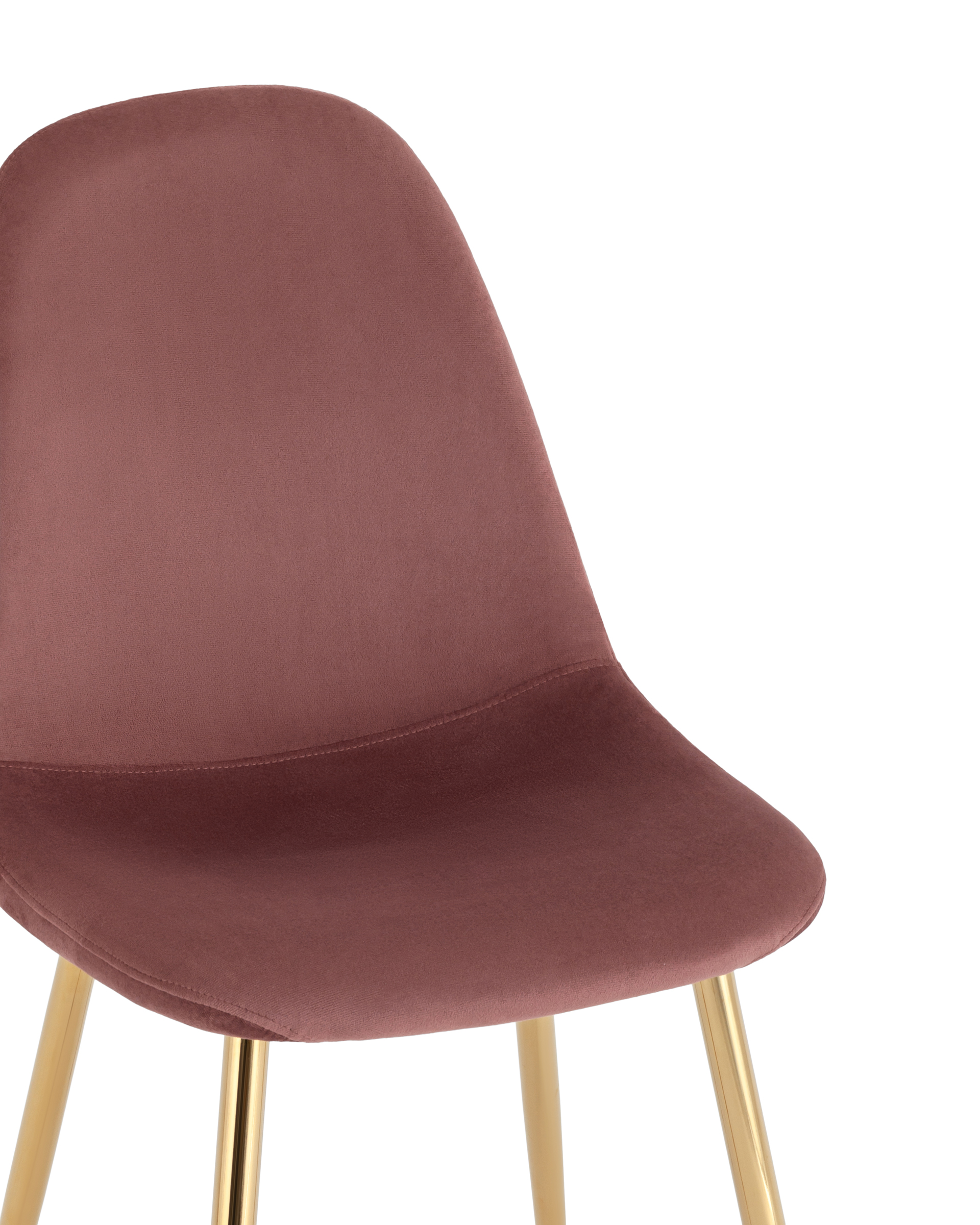 Стул Валенсия SN велюр пыльно-розовый золотые ножки Stool Group