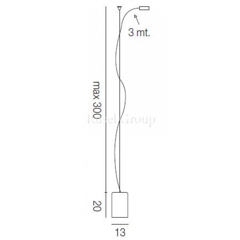 Подвесной светильник Vistosi TUBES SP 20 D1