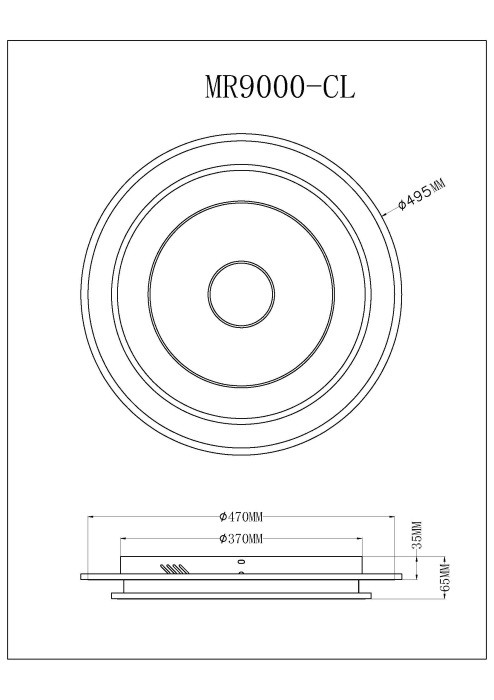 Накладной светильник MyFar MR9000-CL