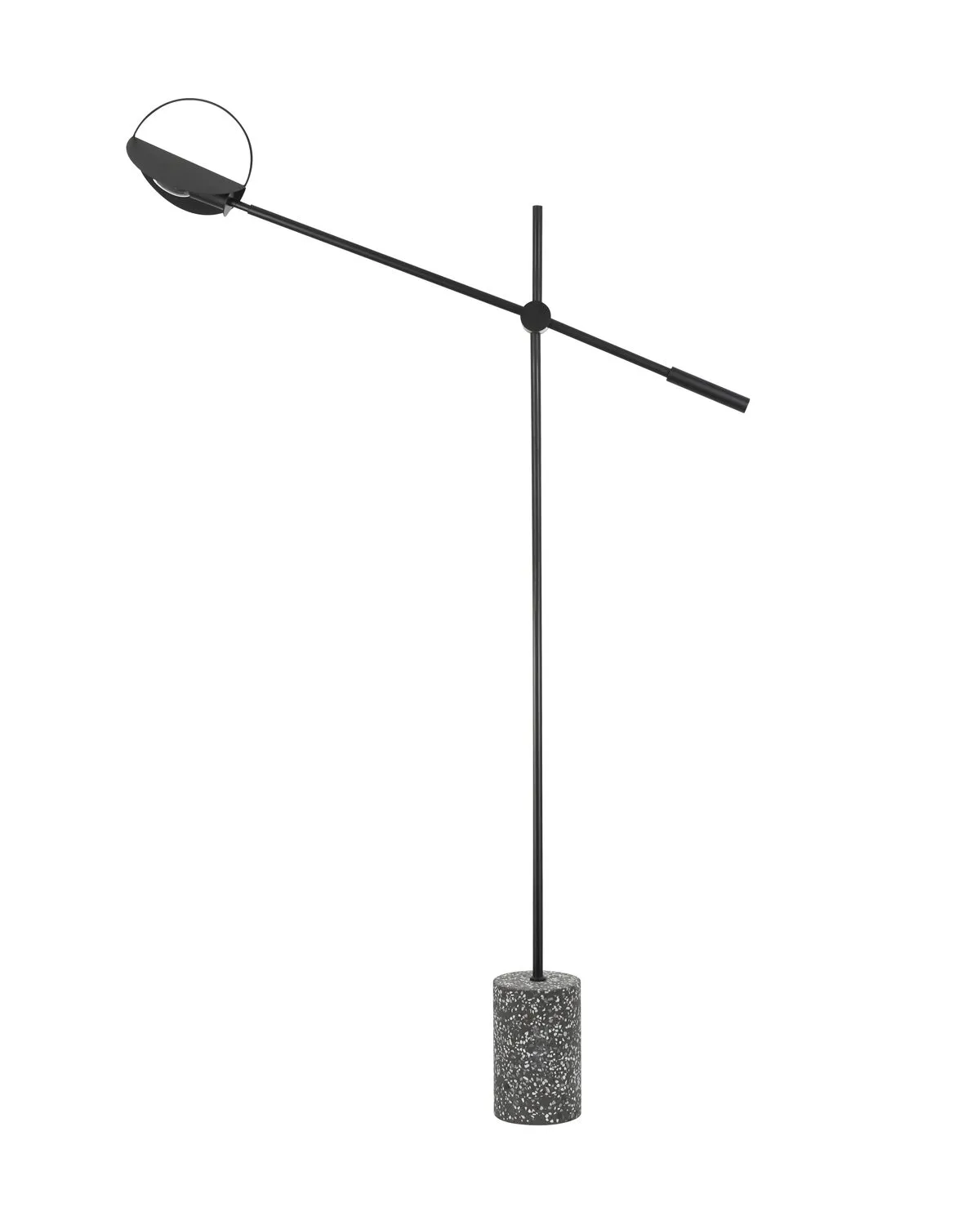 Чёрная напольная лампа Линн Louvre Home P2589FB