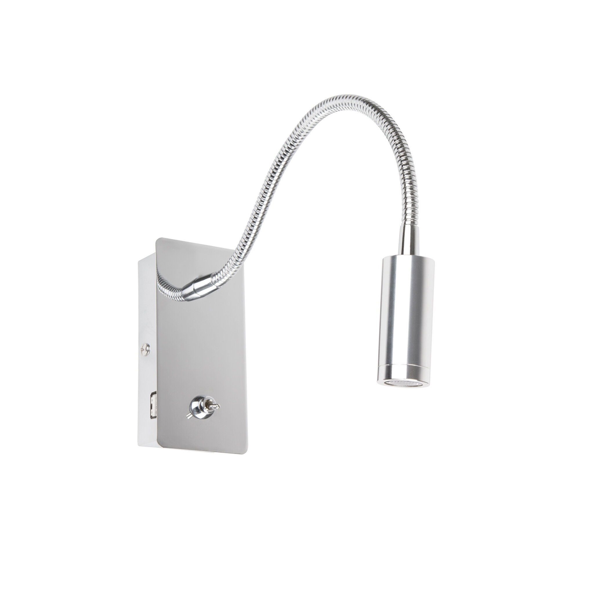 JULIET USB C Chrome настенная лампа с ридером LED 3W 3000K Faro