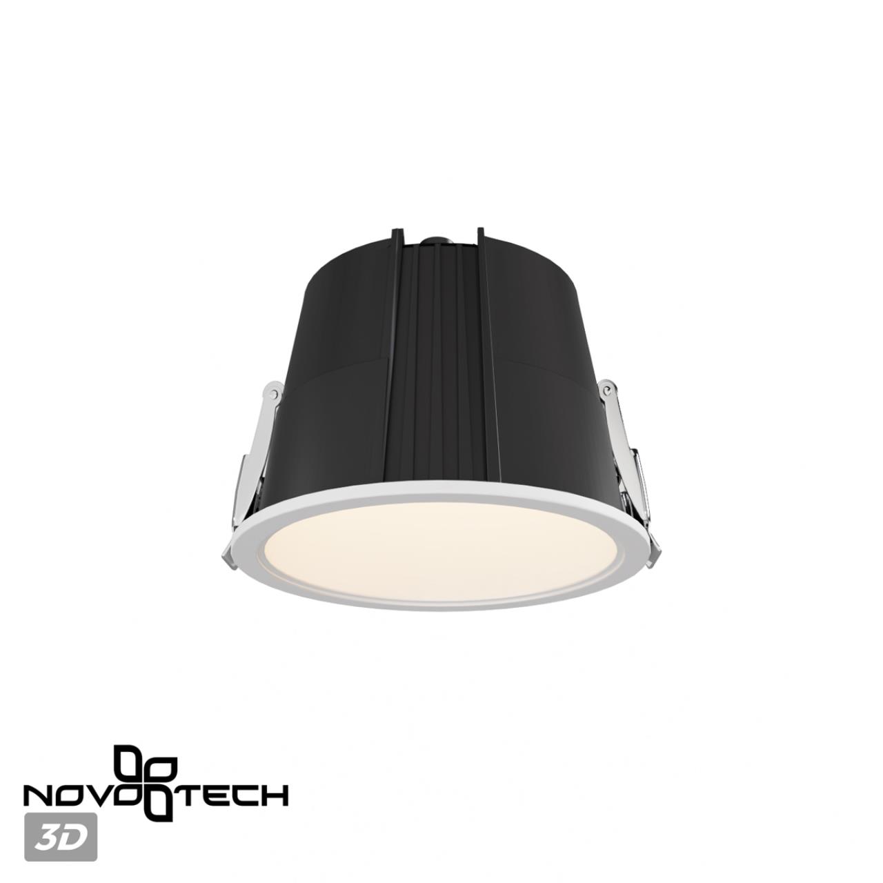 Встраиваемый светодиодный светильник с переключателем цветовой температуры Novotech 359424