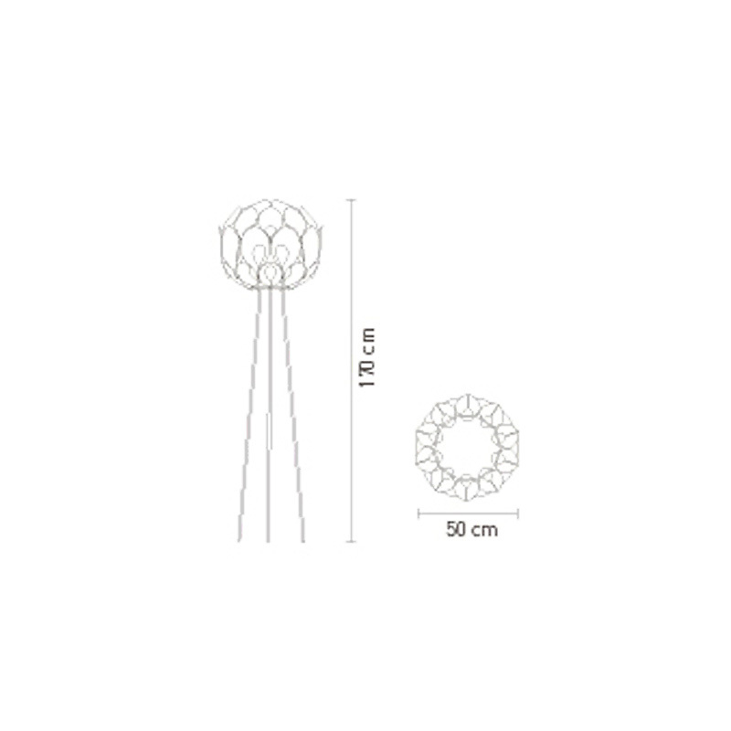 Торшер Slamp Flora Copper