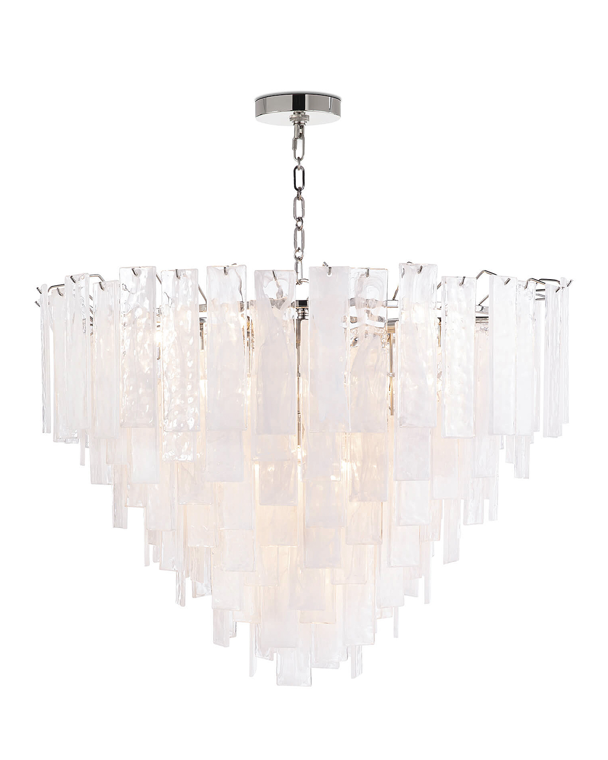 Серебряная люстра Дидро Louvre Home JJ10211-16D nickel