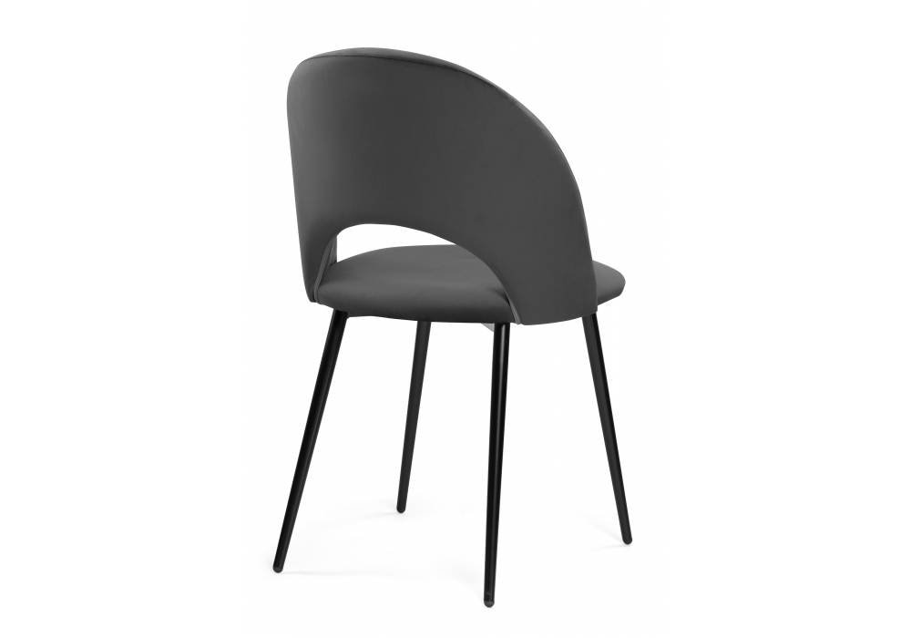 Стул Woodville Ирре графитовый / черный глянец 464202