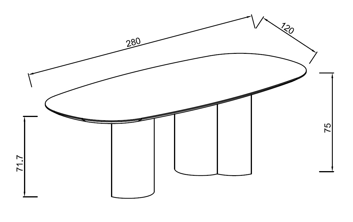 Стол обеденный мраморный с колоннами Garda Decor 160KD-60081