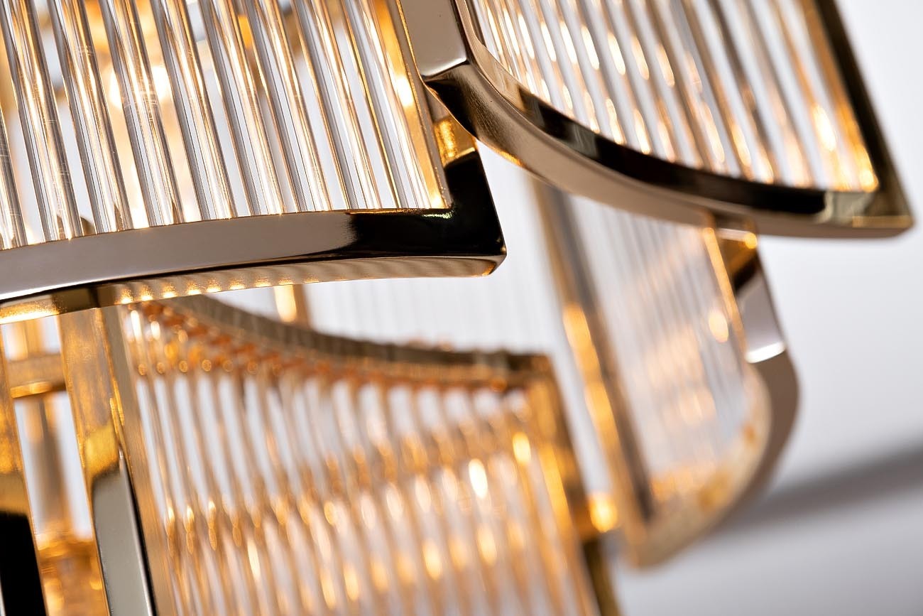 Светильник потолочный металлический золотой Garda Decor 20MD3515-5GOLD-S