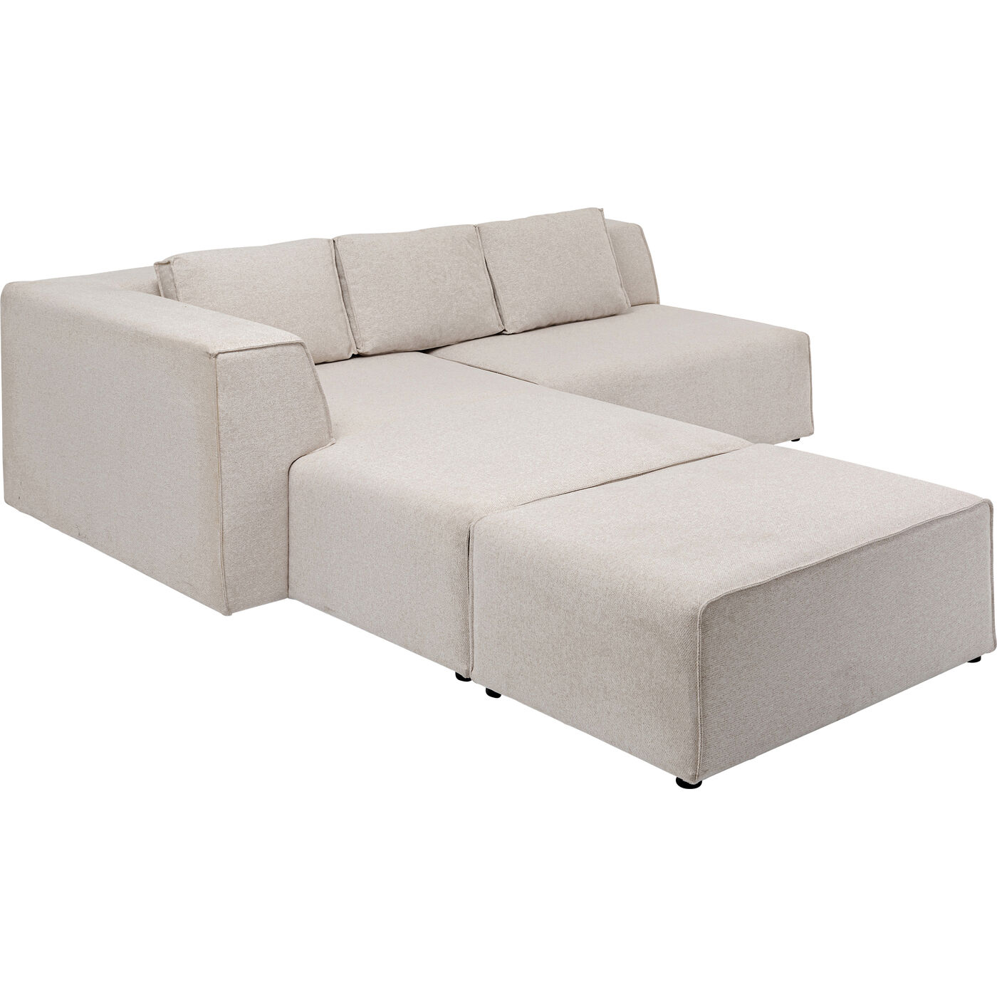 Диван угловой левосторонний Infinity Ottomane Creme Left KARE 85493