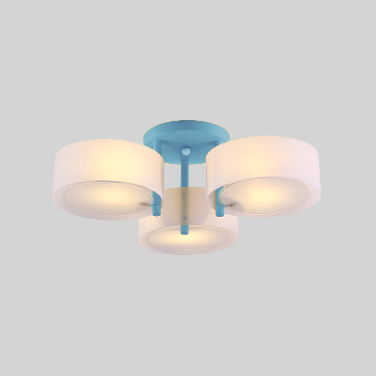 Потолочная люстра HEDDA D54 3 lamps Blue by ImperiumLoft