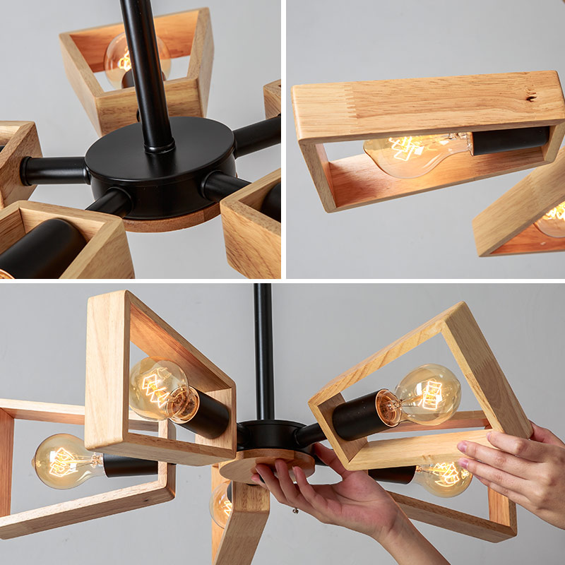 Люстра на штанге FAN Black by ImperiumLoft