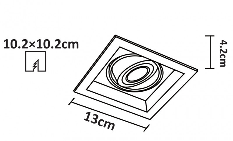 Встраиваемый светильник Arte Lamp A6661PL-1WH