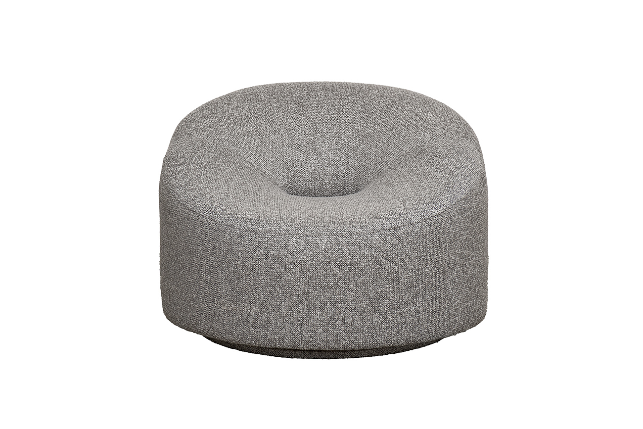 Кресло поворотное LUNA рогожка черно-серый Santo1606-CHSER 98*90*69 Garda Decor LUNA-Santo1606-CHSER