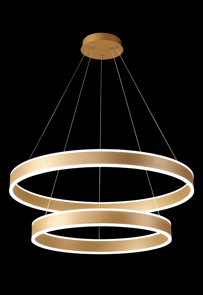 Люстра Crystal Lux MUCHOS SP123W LED D600+800 GOLD