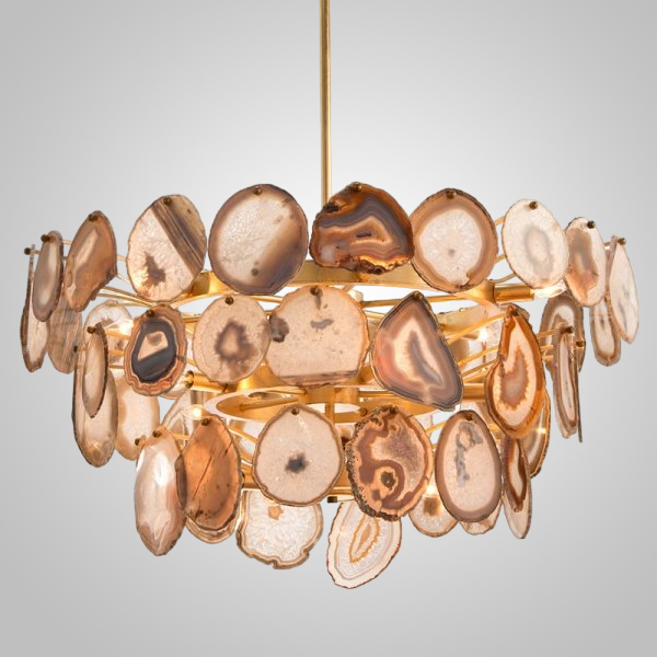 Люстра Agate Burst Chandelier 3 Round D70 By Imperiumloft