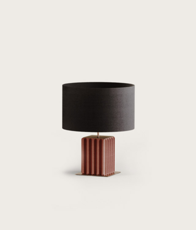 Настольная лампа Pire NAC 140/1 Shiny gold с абажуром 801021/41 Aromas del Campo