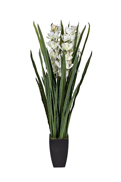 Оридея искусствнная белая в горшке Garda Decor 29BJ-911-45