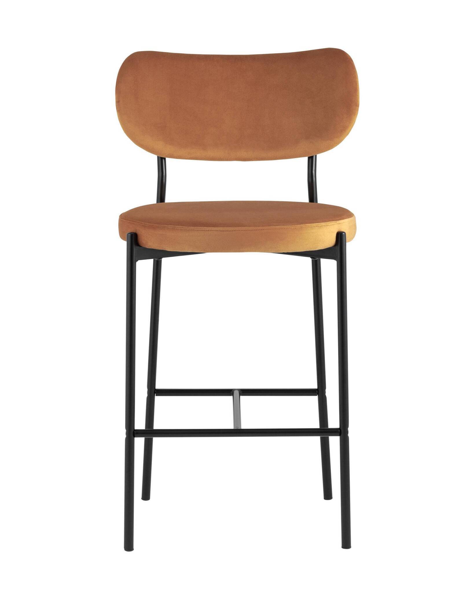 Стул полубарный Барбара велюр терракотовый Stool Group