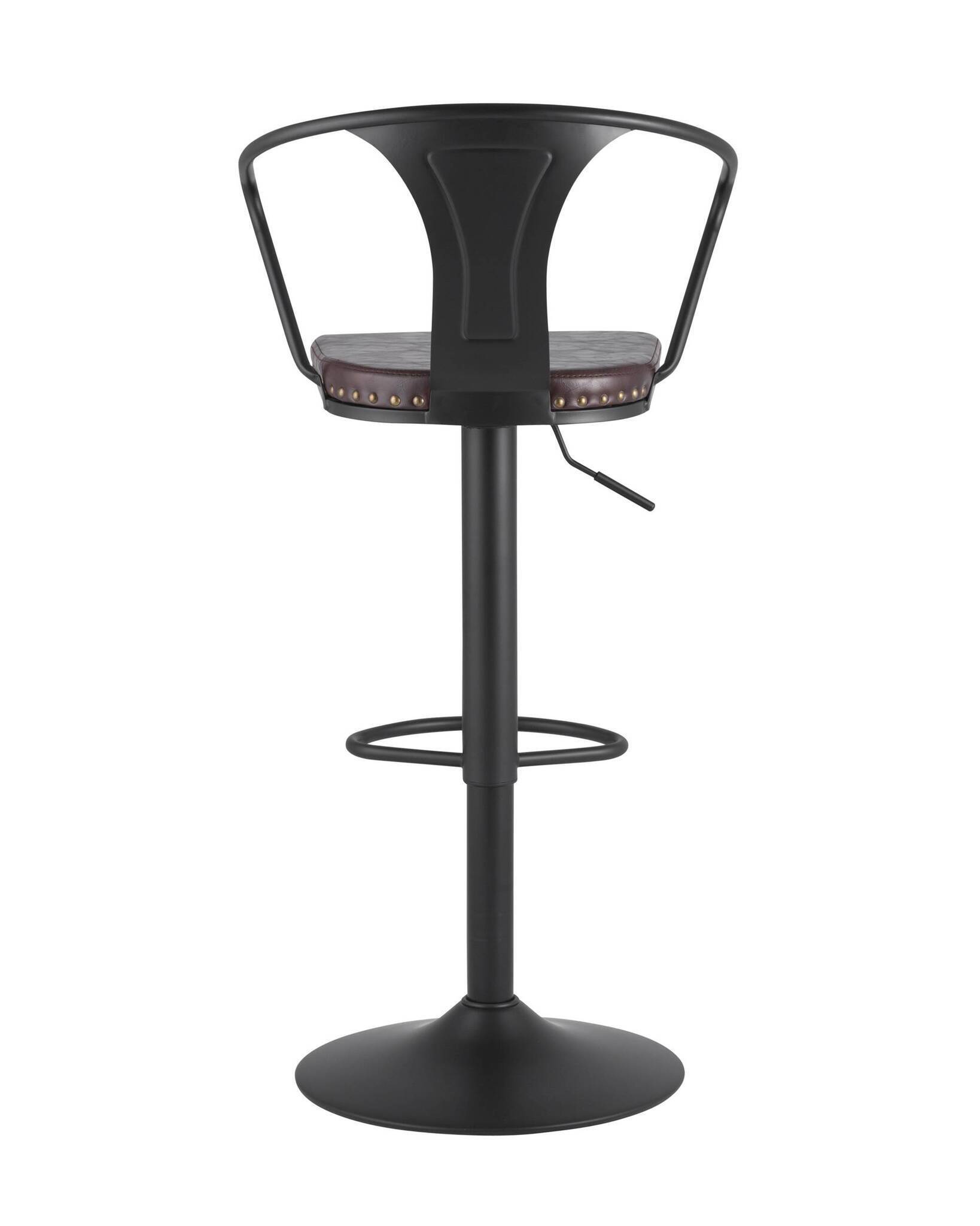 Стул барный TOLIX ARMS SOFT черный матовый Stool Group