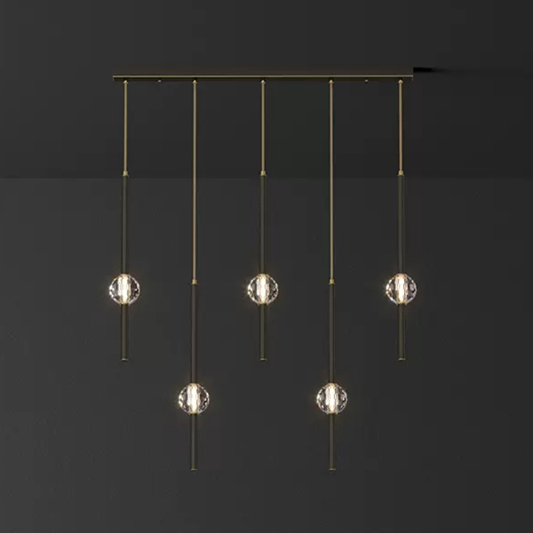 Подвесной светильник SOCRATES COMBO L80 Black by ImperiumLoft