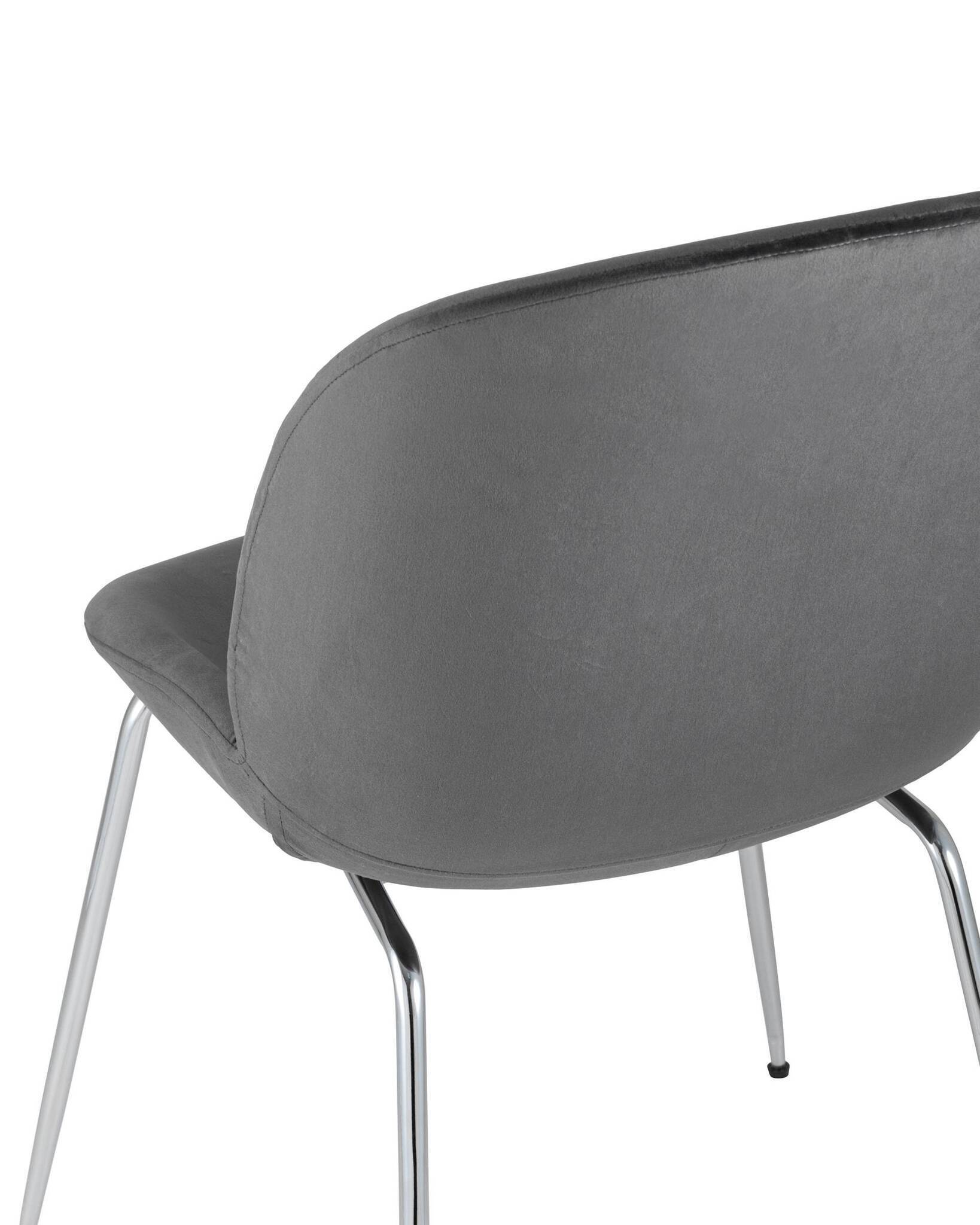 Стул Beetle серый хромированные ножки Stool Group