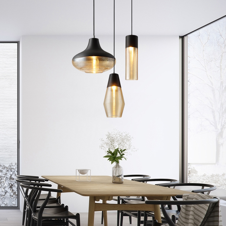 Подвесной светильник RENORD D16 black amber by ImperiumLoft