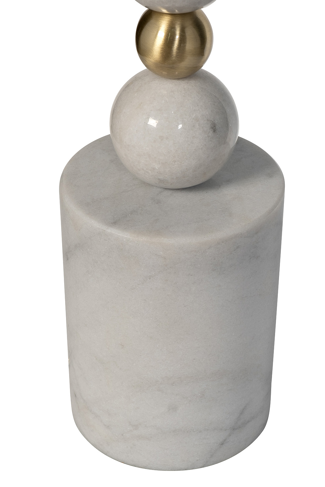 Торшер мраморный с белым абажуром Garda Decor 22-89576