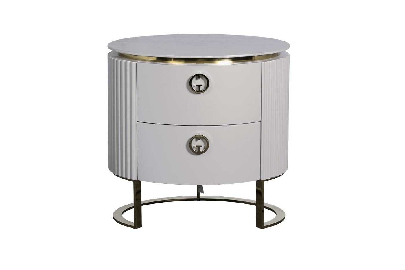 Тумбочка с мраморной столешницей Garda Decor 77IP-GD010-TUMB