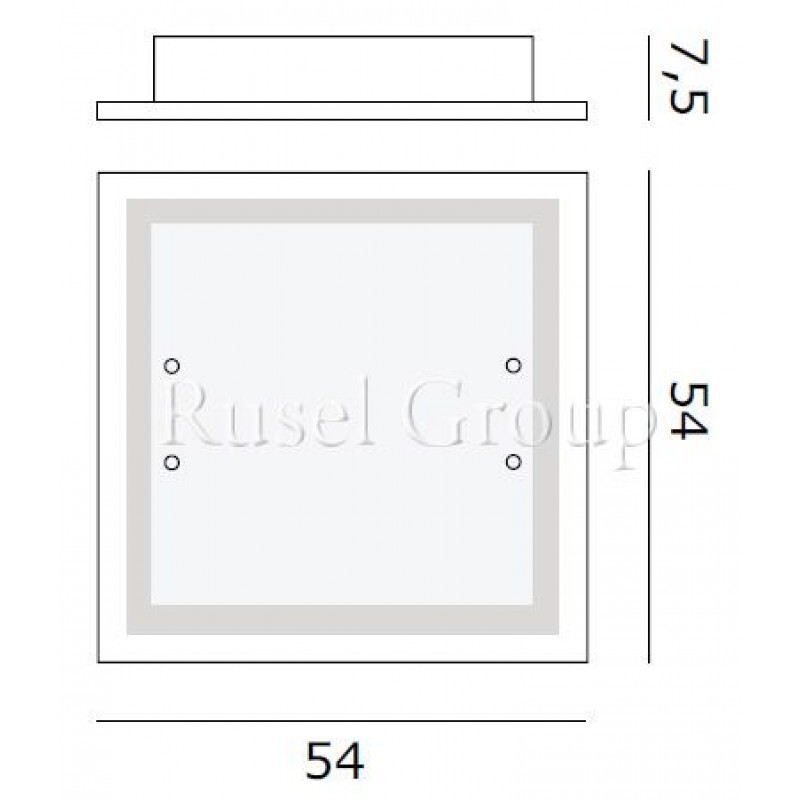 Настенно-потолочный светильник de MAJO QUADRA A/P 54