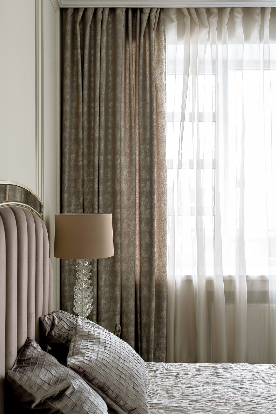 Портьера HOUSTON бежевый 275*260 Garda Decor 121GD-00021