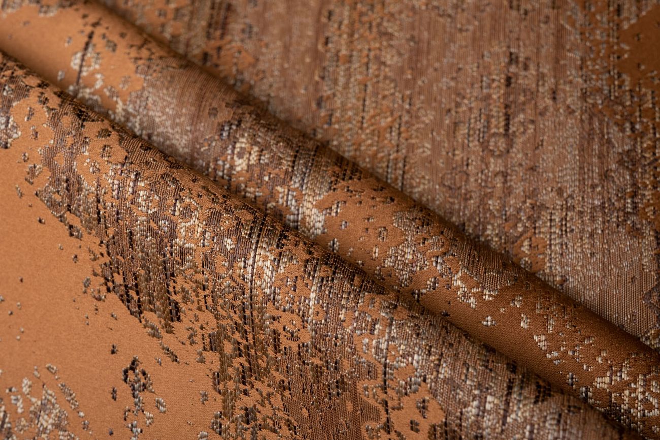 Ткань портьерная BROMLEY оранжевая Garda Decor 142DDH-1893460-BROMLEY ORANG