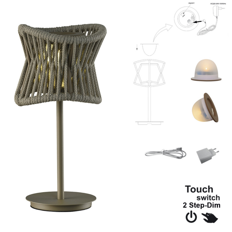 Уличный настольный светильник Mantra 7135