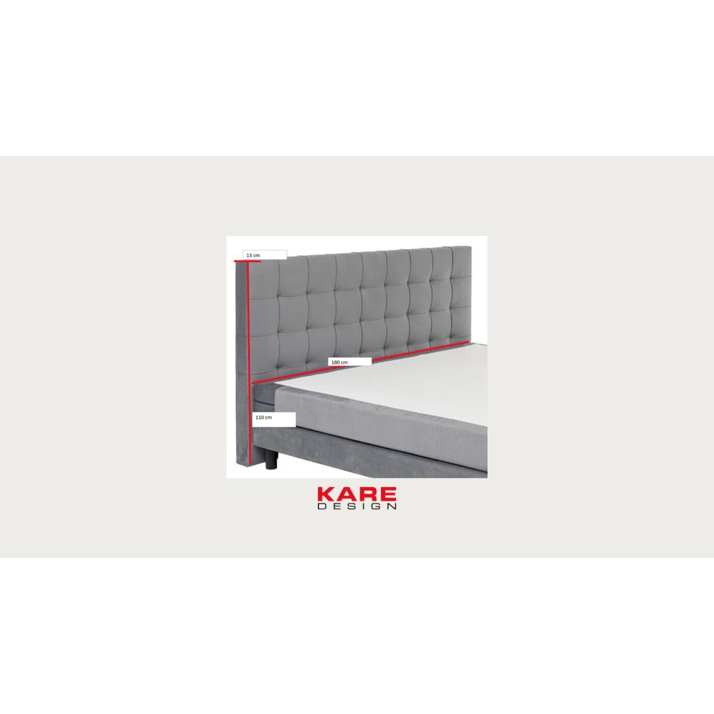 Изголовье кровати Benito Comet Sand 180cm KARE 70776