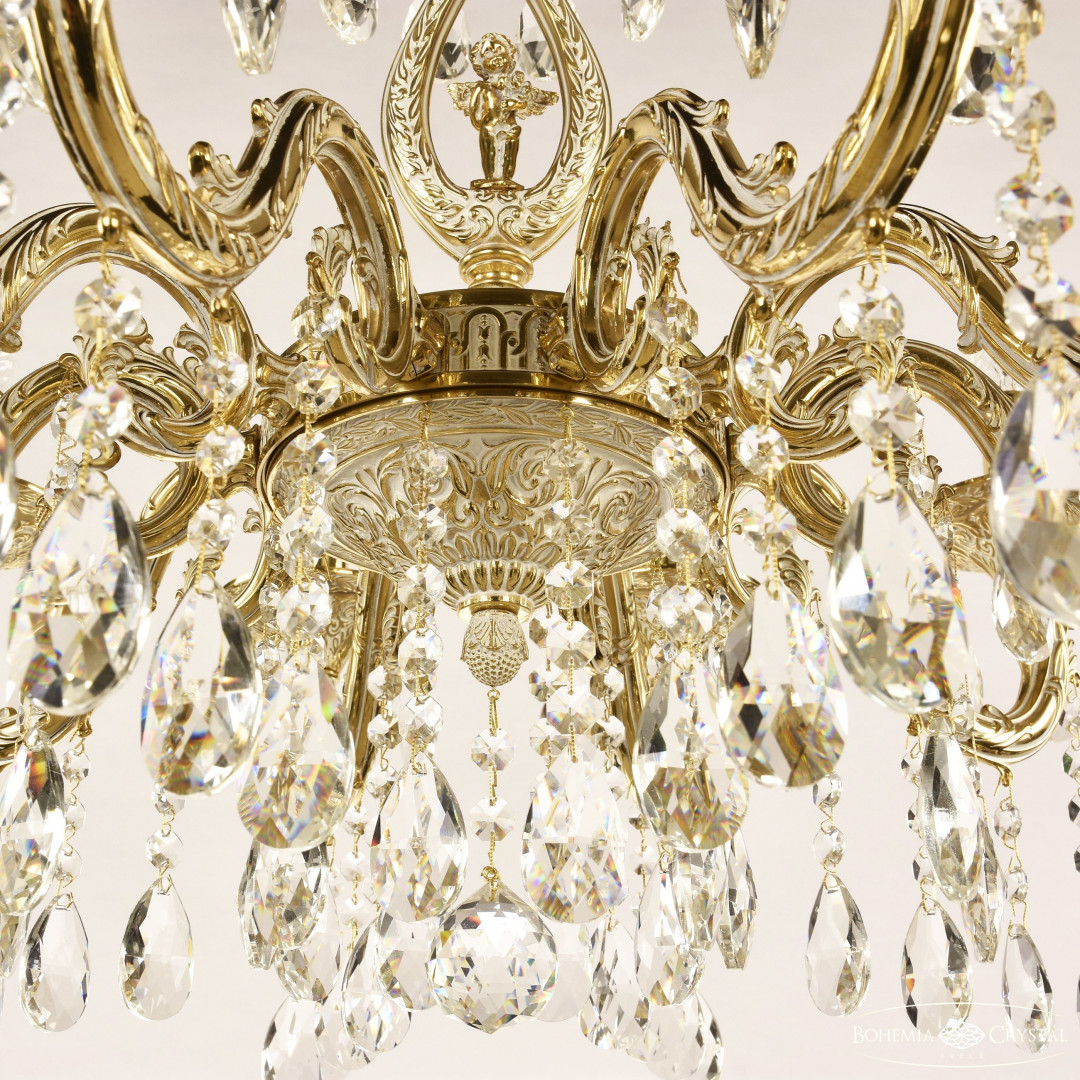 Люстра бронзовая с хрусталём 71401/10/210 A GW FA10S