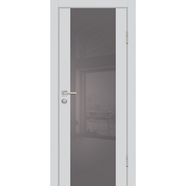 Межкомнатная дверь Graf P-7 серый лакобель Агат (2000 х 800)