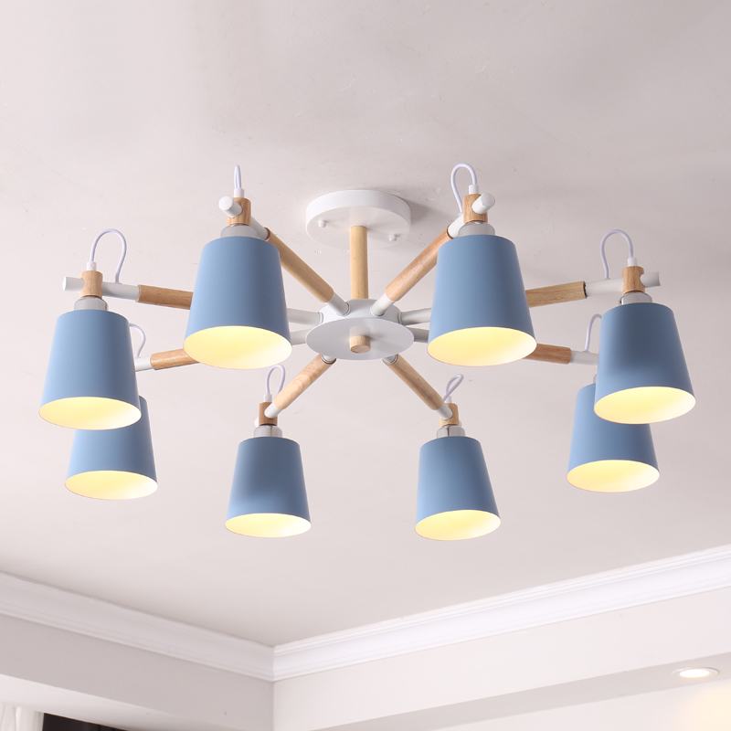 Люстра на штанге VARDA 8 lamps Blue by ImperiumLoft