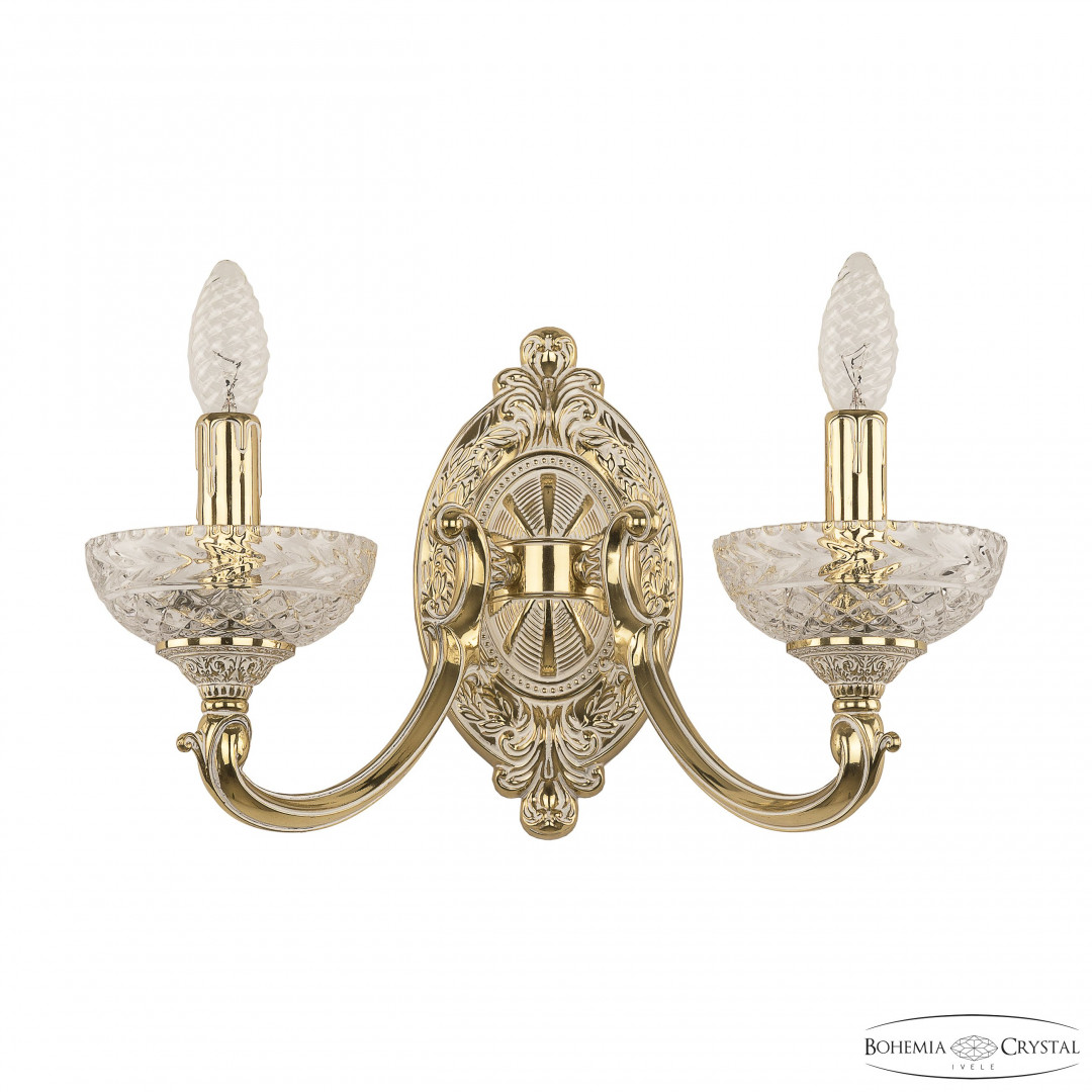 Бра бронзовые с хрусталём 7209B10/2/175 GW P Clear/M-1F