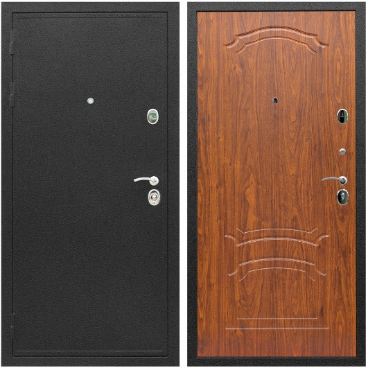 Дверь входная Graf Престиж Черный шелк / МДФ 6 мм ФЛ-140 Мореная береза