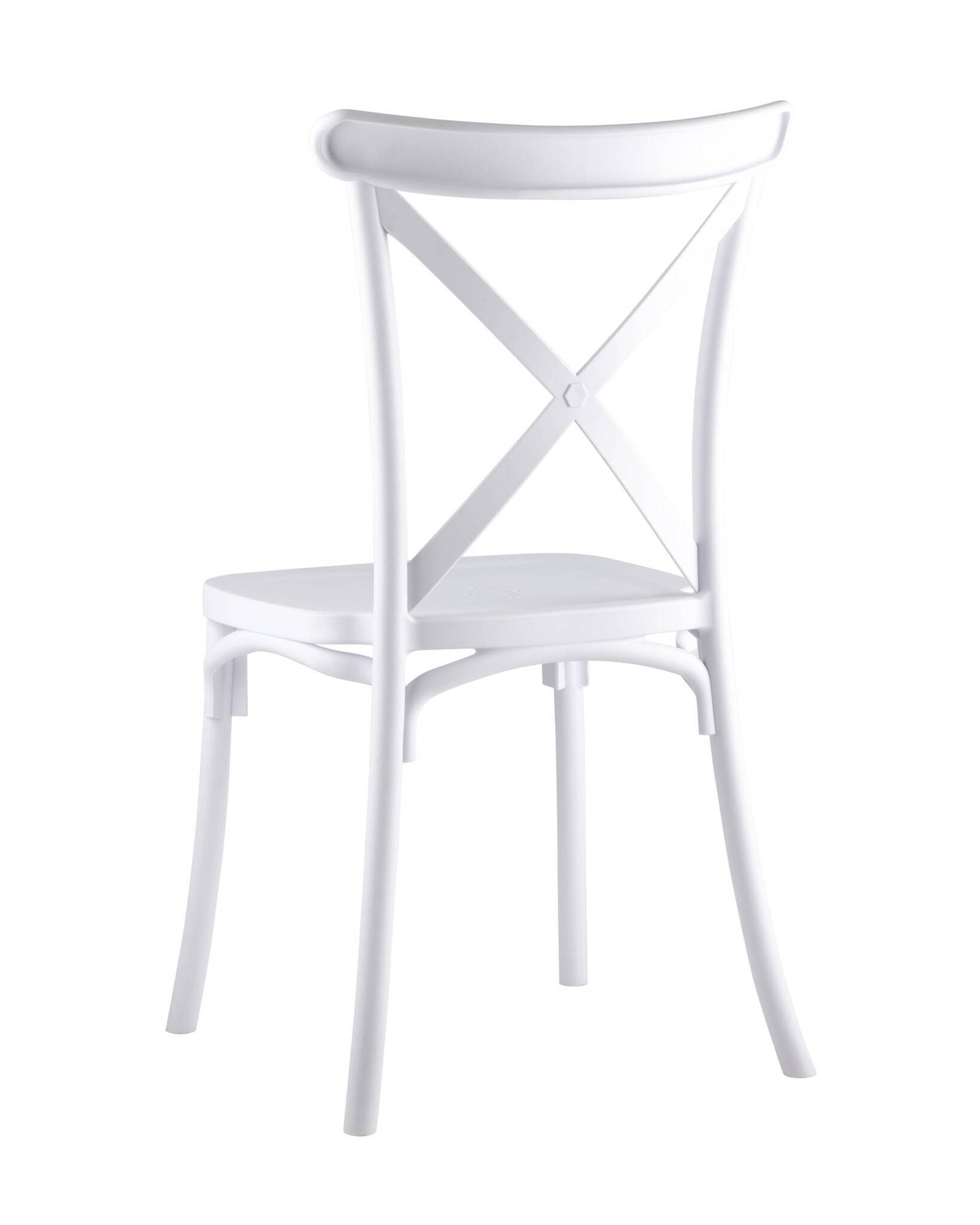 Стул Кроссбэк пластиковый белый Stool Group