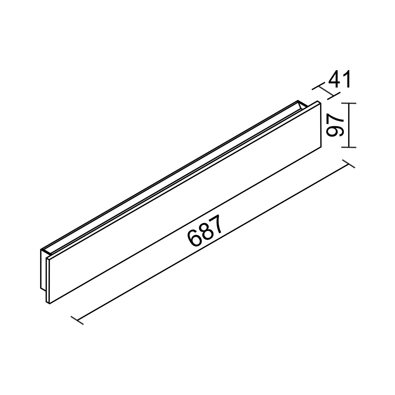 Настенный светодиодный светильник Ledron GW-M066-650 Wooden White