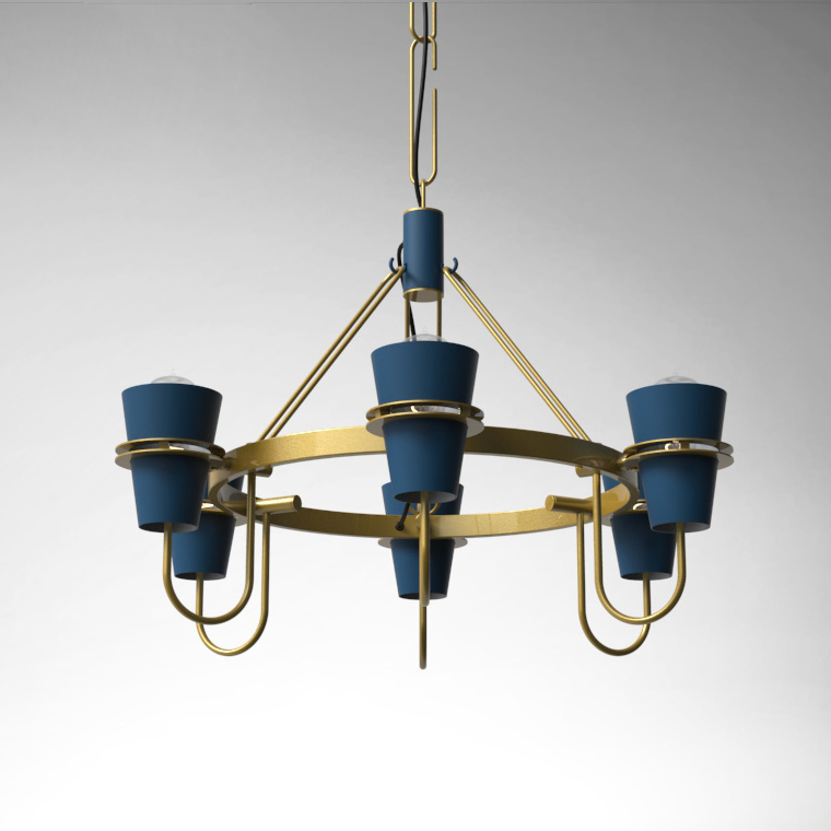 Подвесная люстра REINAR B D78 Blue by ImperiumLoft